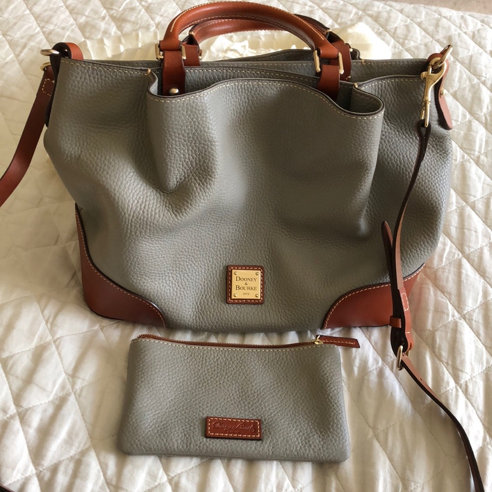 Authentic Dooney & Bourke pebble leather bag